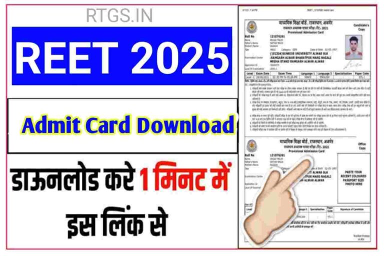 REET Admit Card