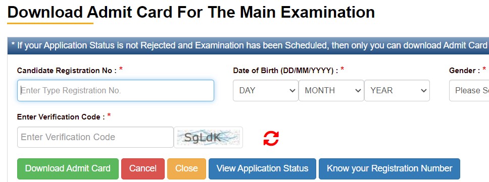 Downlaod Admit card UPSSSC